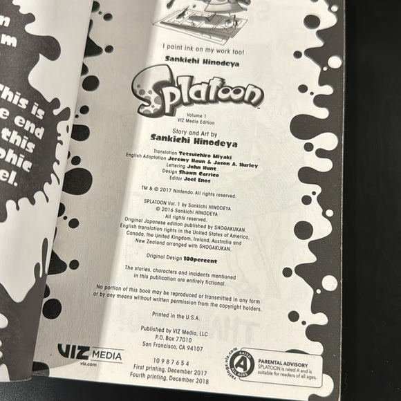 Splatoon: Volume #1 by Sankiechi Hinodeya - Softcover Graphic/Manga Novel - Picture 3 of 6